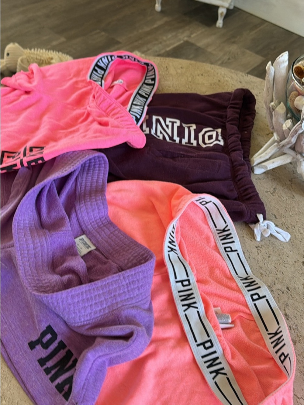 Victoria's Secret PINK Bright Pink, Purple, Plum Lounge Shorts Set